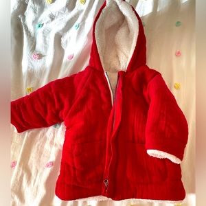 First Impressions Hooded Sherpa Lined Coat